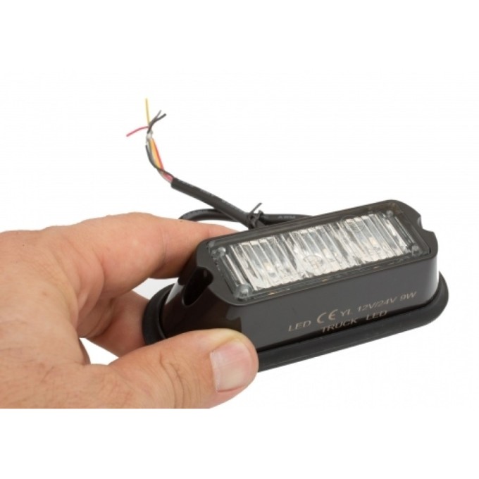 Flash stroboscopic cu 3 LED-uri Galbene 